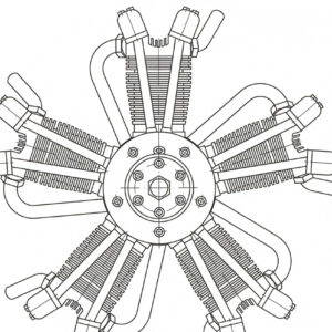 5 Cylinder Radial Engine