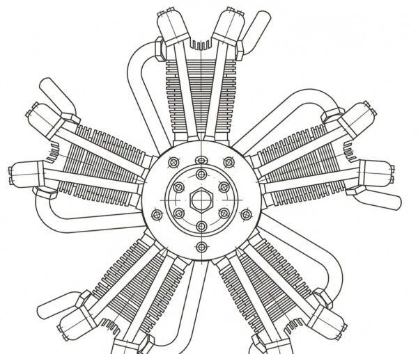 5 Cylinder Radial Engine