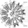 construction plan of the 9 Cylinder Radial Engine