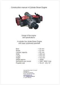 4 Cylinder Boxer Engine: Extract from the construction plans