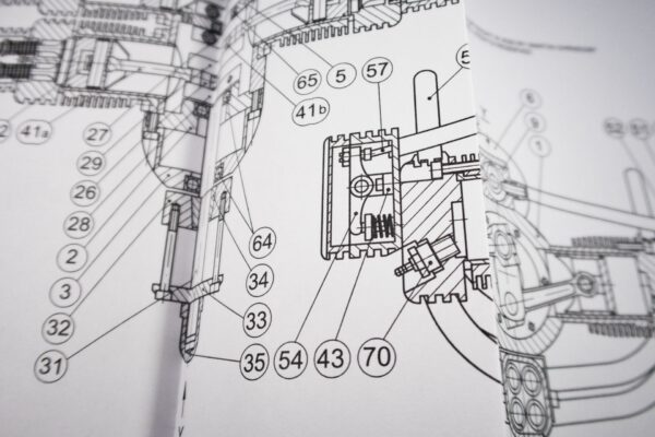 4 Cylinder Boxer Engine: Extract from the construction plans