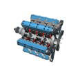 24 Zylinder Reihensternmotor