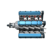 24 Zylinder Reihensternmotor