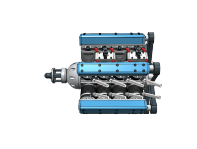24 Zylinder Reihensternmotor