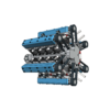 24 Zylinder Reihensternmotor